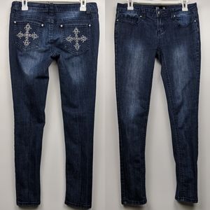 Forever 21Premium Denim Embellished Skinny jean